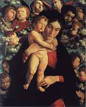 Andrea Mantegna, Madonna cherubinw, 1480, Pinacoteca di Brera, Mediolan