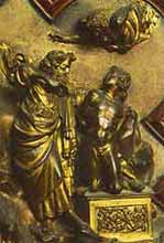 Lorenzo Ghiberti, Ofiara Izaaka, 1401, Bargello, Florencja