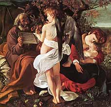 Caravaggio, Odpoczynek w czasie ucieczki do Egiptu, Rzym
